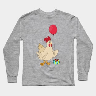 Happy Birthday Chicken Long Sleeve T-Shirt